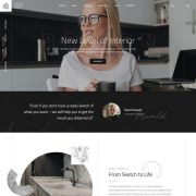 Mẫu website thiết kế nội thất - theratio home 1