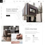 Mẫu website thiết kế nội thất - theratio home 3