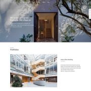 Mẫu website thiết kế xây dựng - architecturer home 1