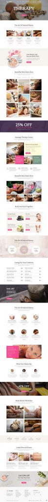 Mẫu website dịch vụ spa – spamagic home 9