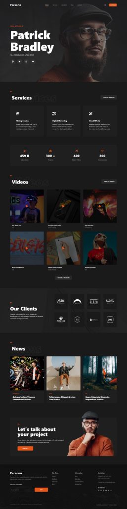 Mẫu website giới thiệu công ty – persona blocksy