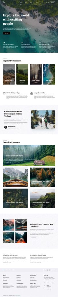 Mẫu website du lịch – Blocksy Travel