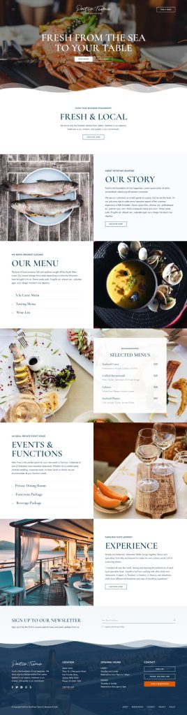 Mẫu website nhà hàng – patiotime home 3