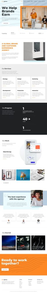 Mẫu website dịch vụ quảng cáo – Advertising Agency 10