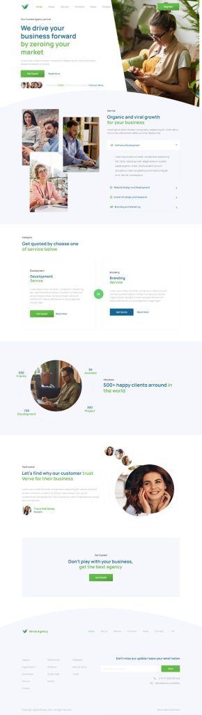 Mẫu website dịch vụ quảng cáo – Advertising Agency 7