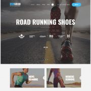 Mẫu website bán hàng phụ kiện thể thao - Run Gran