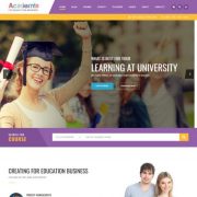 Mẫu website dịch vụ gia sư - Academia Education