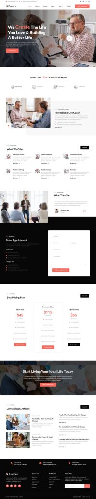 Mẫu website giới thiệu công ty- Happy life 1