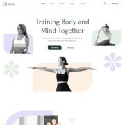 Mẫu website dịch vụ trung tâm yoga - Avanna
