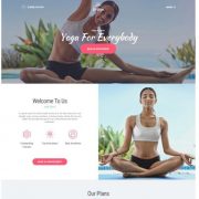 Mẫu website dịch vụ trung tâm yoga - BeYoga
