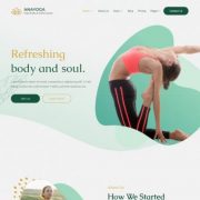 Mẫu website dịch vụ trung tâm yoga - Anayoga