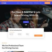 Mẫu website giới thiệu trung tâm đào tạo lái xe - Setir training