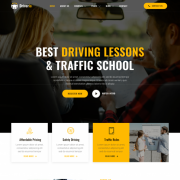 Mẫu website giới thiệu trung tâm đào tạo lái xe - Driveria