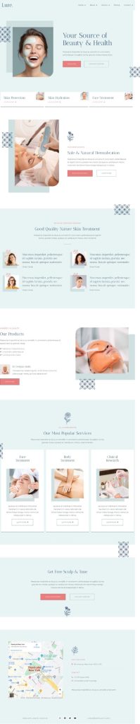 Mẫu website dịch vụ spa – Beauty and Spa 8