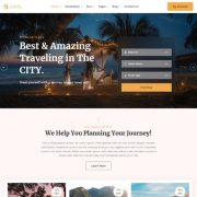 Mẫu website dịch vụ du lịch - astrip home 2