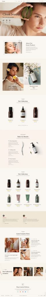 Mẫu website dịch vụ spa – cosma multi