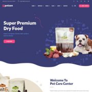 Mẫu website thú cưng - petzen home 3