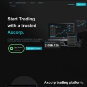 Mẫu website giới thiệu công ty chứng khoán - Axcorp