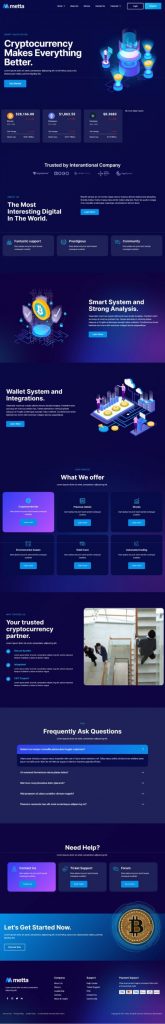 Mẫu website giới thiệu công ty chứng khoán – Metta