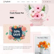 Mẫu website bán hoa - daffodils
