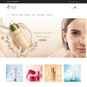 Mẫu website bán mỹ phẩm - Iniya