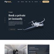 Mẫu website bán vé máy bay - flynext home 1
