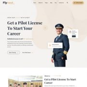 Mẫu website bán vé máy bay - flynext home 2