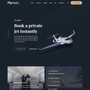 Mẫu website bán vé máy bay - flynext home 3