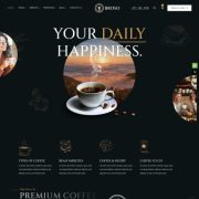 Mẫu website cà phê - broso home 2