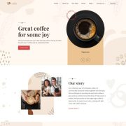 Mẫu website cà phê - coffie home 1