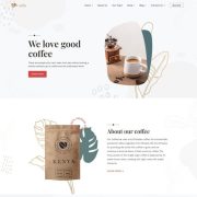 Mẫu website cà phê - coffie home 3