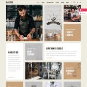 Mẫu website cafe - Barista Modern