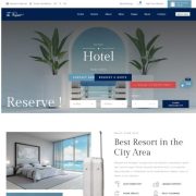 Mẫu website dịch vụ khách sạn - The resort