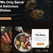 Mẫu website dịch vụ nhà hàng - Sovy 2
