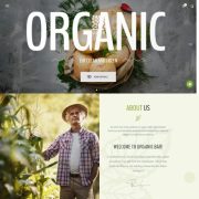 Mẫu website dịch vụ nhà hàng - Organic restaurant