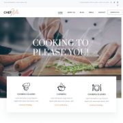 Mẫu website dịch vụ nhà hàng - Chef Mike