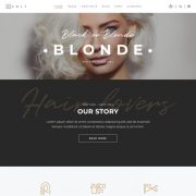 Mẫu website salon hair - curlyhome 5