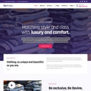 Mẫu website sản xuất vải - texmazo home page