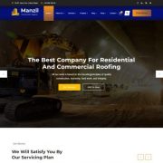 Mẫu website vật liệu xây dựng - manzil home 3