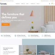 Mẫu website bán hàng nội thất - Furneta