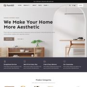 Mẫu website bán hàng nội thất - Furniti