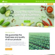 Mẫu website bán hàng sản phẩm nông nghiệp - Vano