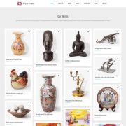 Mẫu website bán hàng thủ công mỹ nghệ - crafts and arts home 2