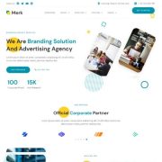 Mẫu website dịch vụ quảng cáo - Merk
