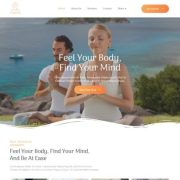 Mẫu website dịch vụ trung tâm yoga - Yogavia