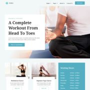 Mẫu website dịch vụ trung tâm yoga - Asaya 3