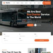 Mẫu website dịch vụ vận tải - Shuttle