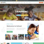 Mẫu website giáo dục - baby kids home 2