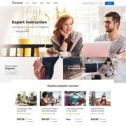 Mẫu website giáo dục - coursector home 2