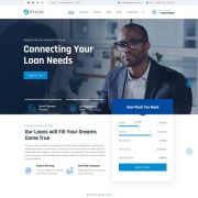 Mẫu website tài chính - pylon home 1